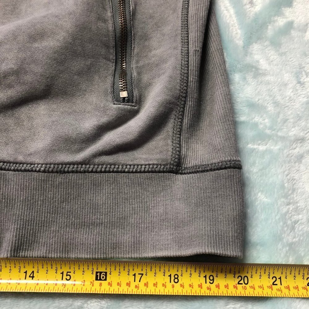 Buffalo David Bitton Distredded Grey Zip Up Lightweight Jacket Medium - Picture 7 of 11